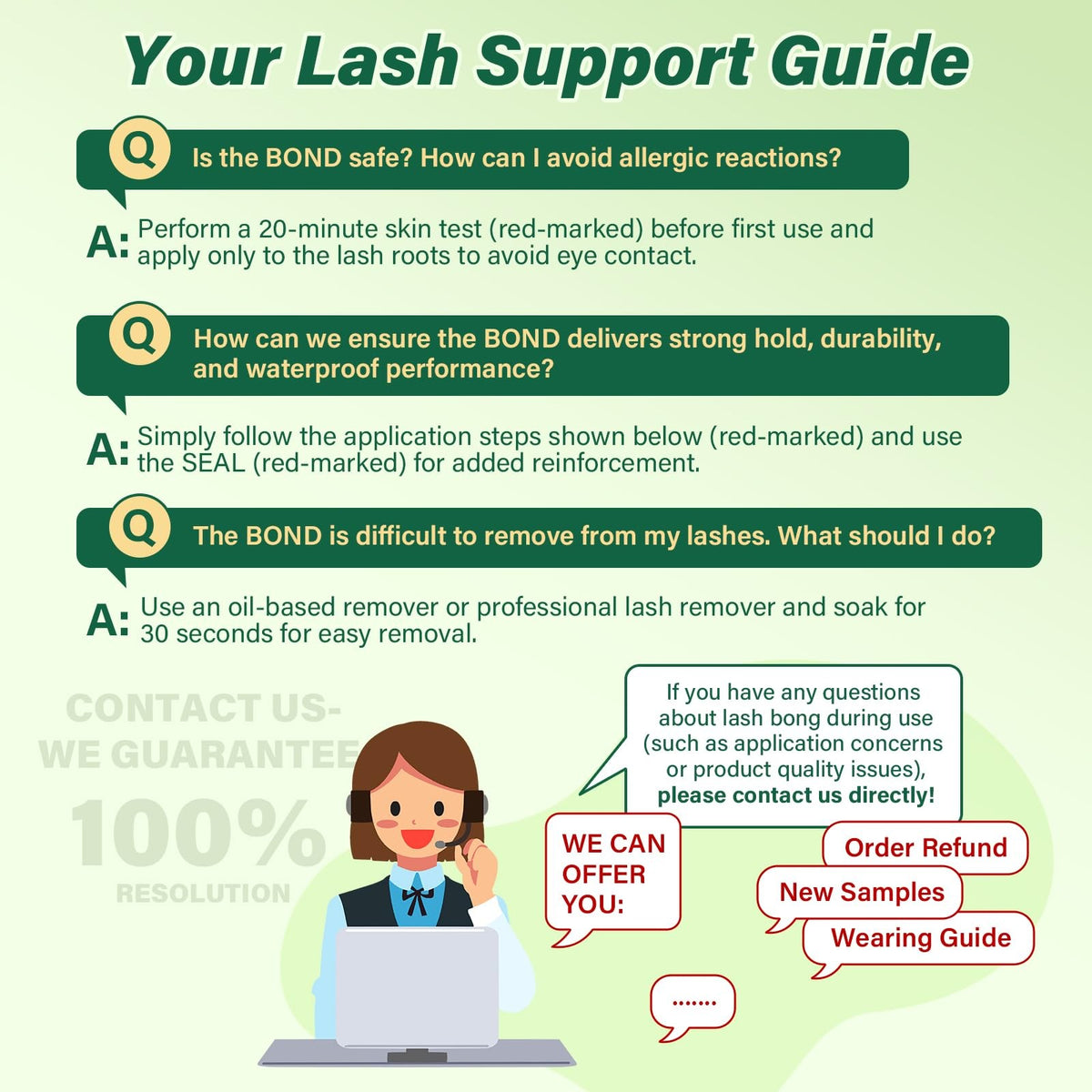 Waterproof Lash Cluster Glue - 72H Strong Hold for DIY Eyelash Extensions 10ml