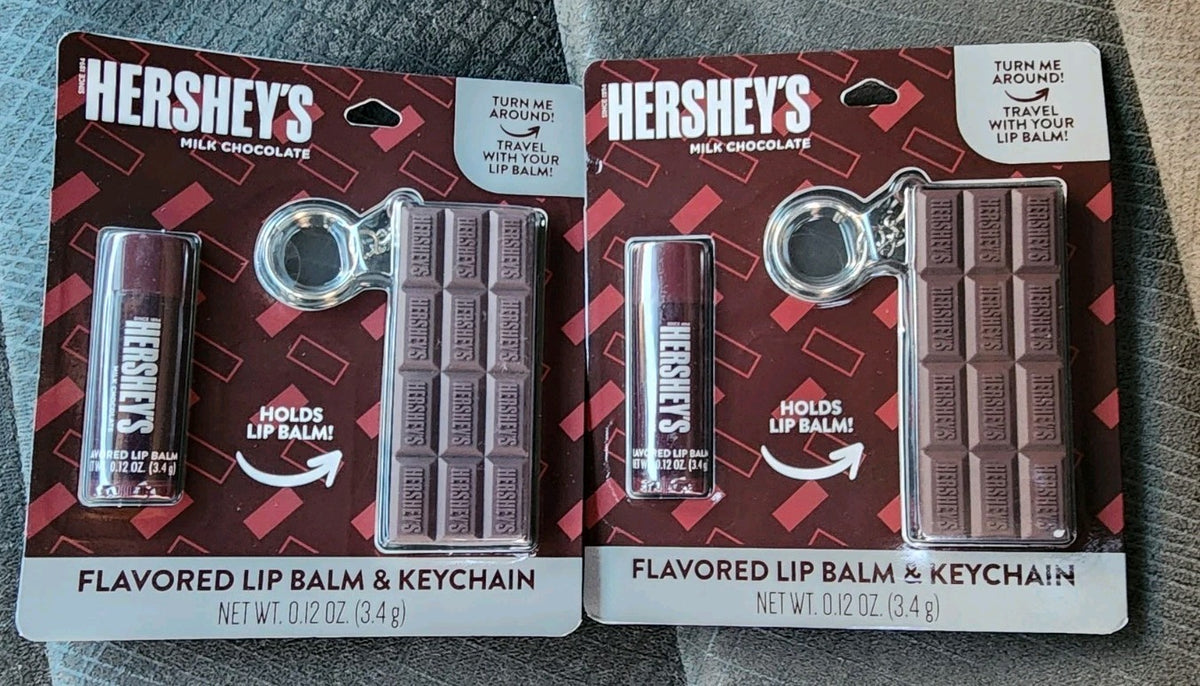 Hershey's Milk Chocolate Lip Balm & Keychain Set - 0.12 oz, 3.4g