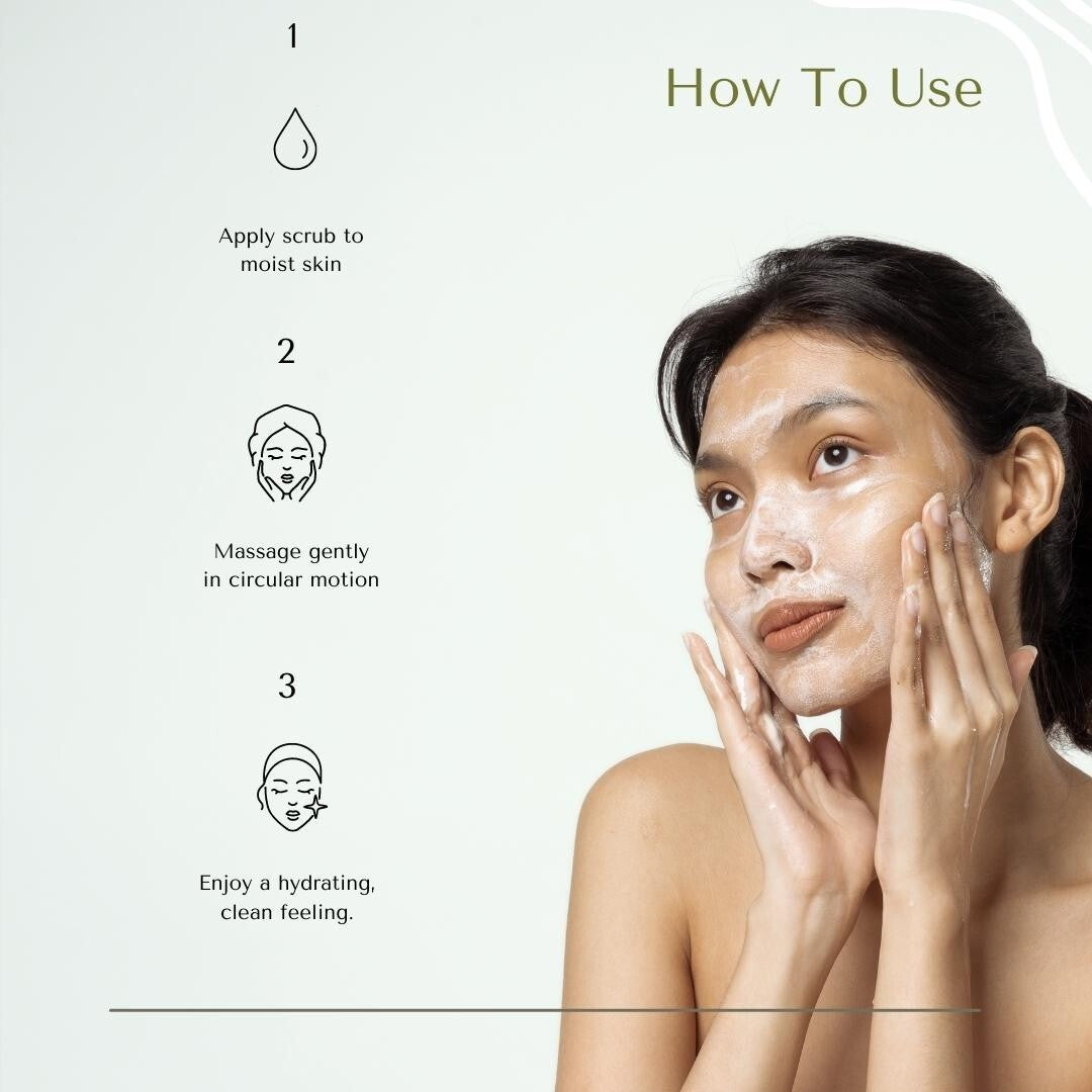 Amira Beauty Cucumber Facial Wash Scrub Skin Brightening Exfoliator