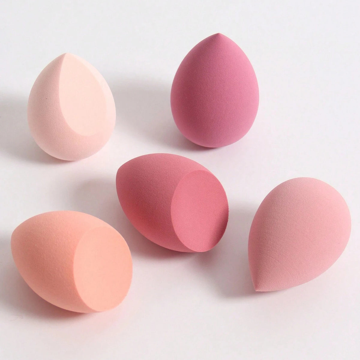 5-Piece Makeup Sponge Set for Foundation Blending - Soft Latex-Free Beauty Tools
