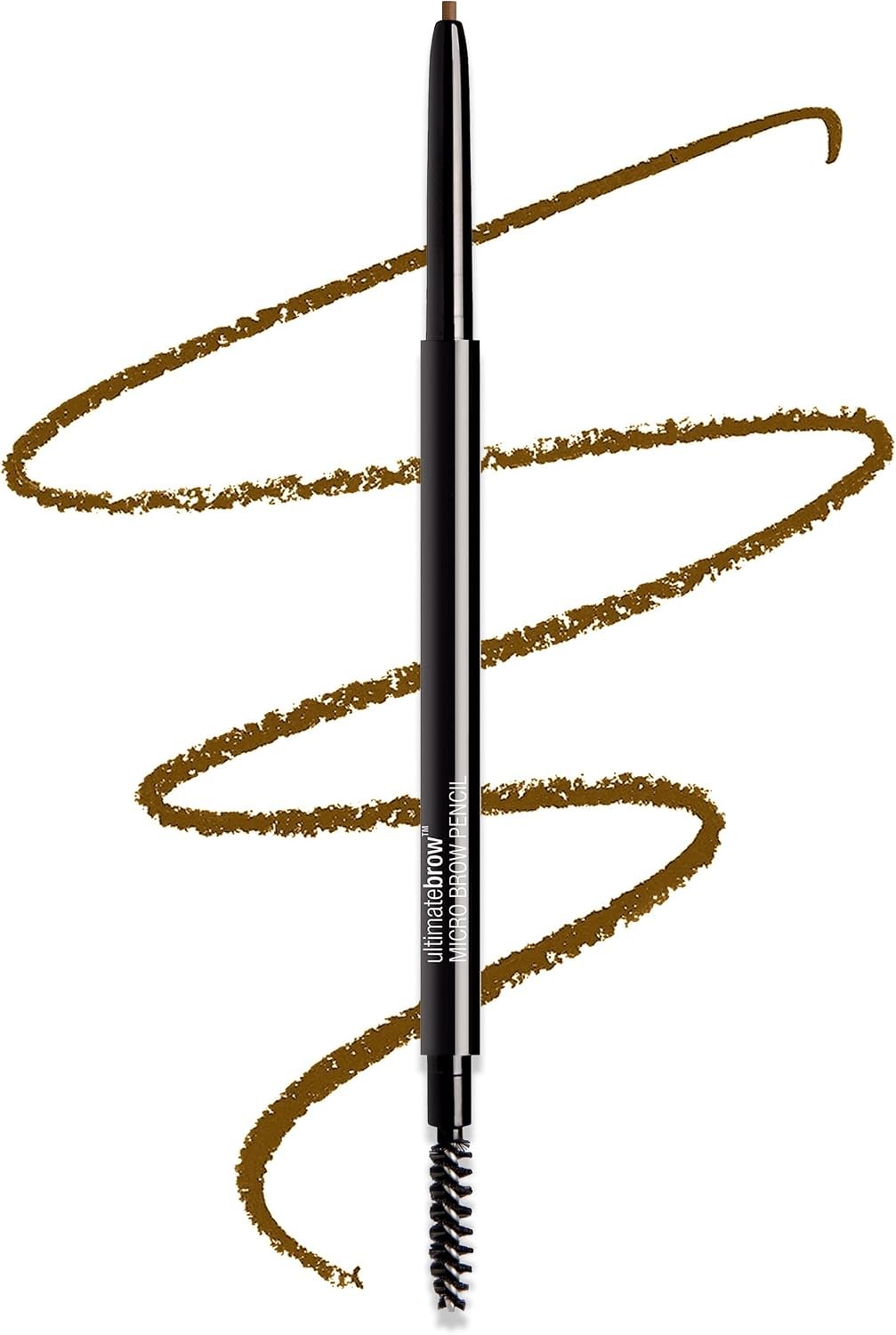 Micro Brow Eyebrow Pencil - Retractable Fine Tip with Spoolie - Soft Brown