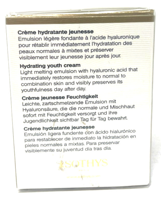 Sothys Hydra 3Ha Hydrating Youth Face Cream - Sealed 1.69 fl oz