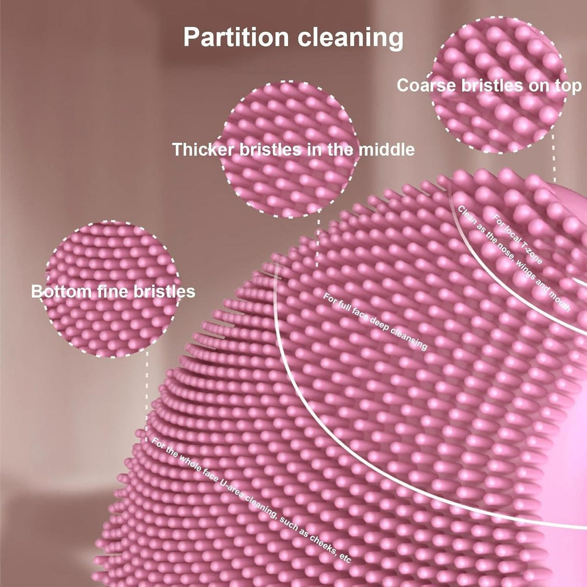 Rechargeable Facial Cleansing Brush with Exfoliation & Face Massager