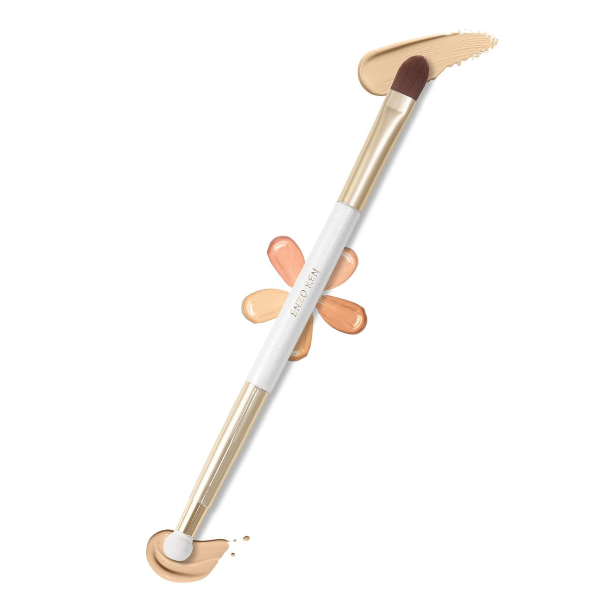 Small Flat Concealer Brush Under-Eye Sponge Blending Makeup Tool