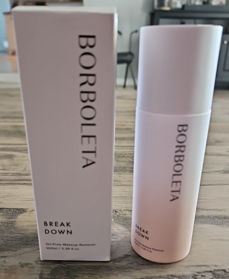 Oil-Free Makeup Remover - Borboleta 3.38 Fl Oz Face & Eye Makeup Cleanser