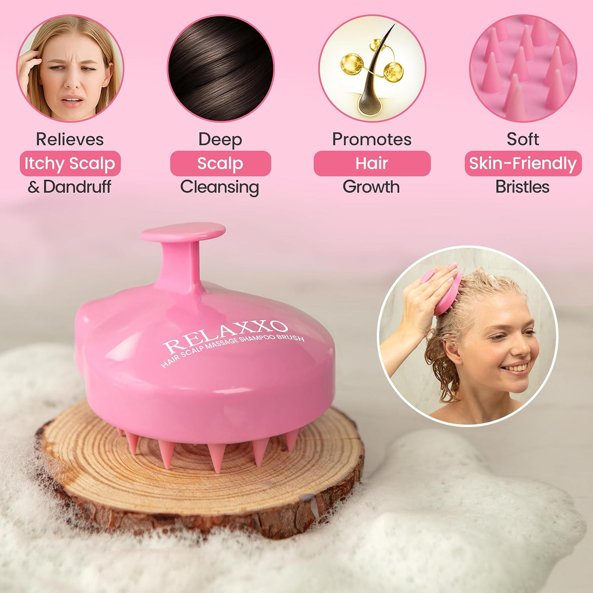 Scalp Massager Hair Growth – Exfoliator & Scrubber for Scalp, Soft