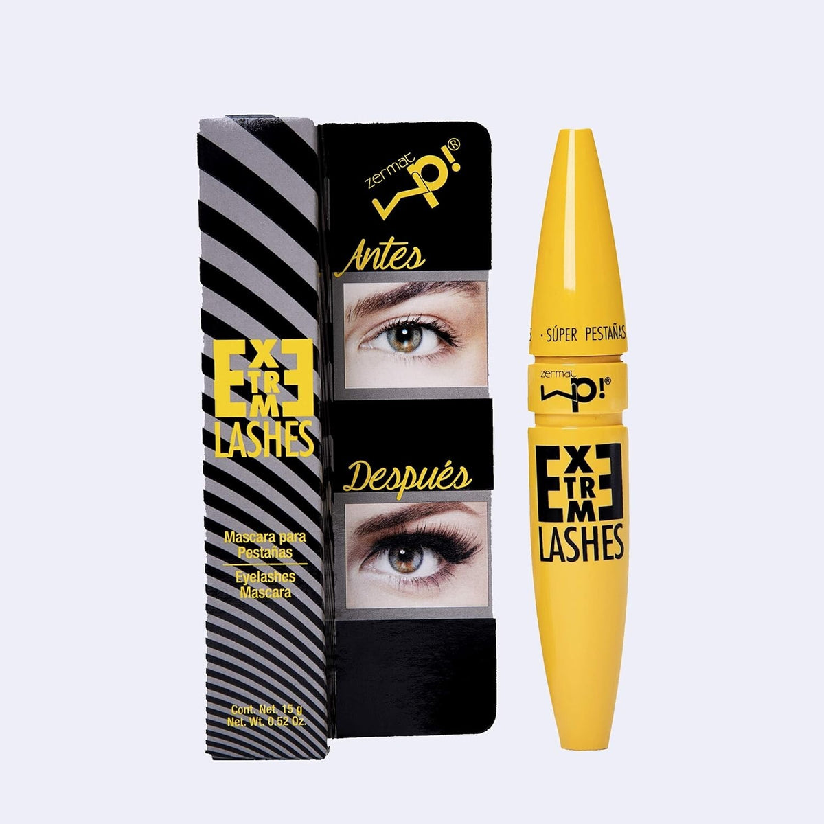 Extreme Lash Mascara with Natural Waxes and Curved Silicone Brush - 0.52 Oz