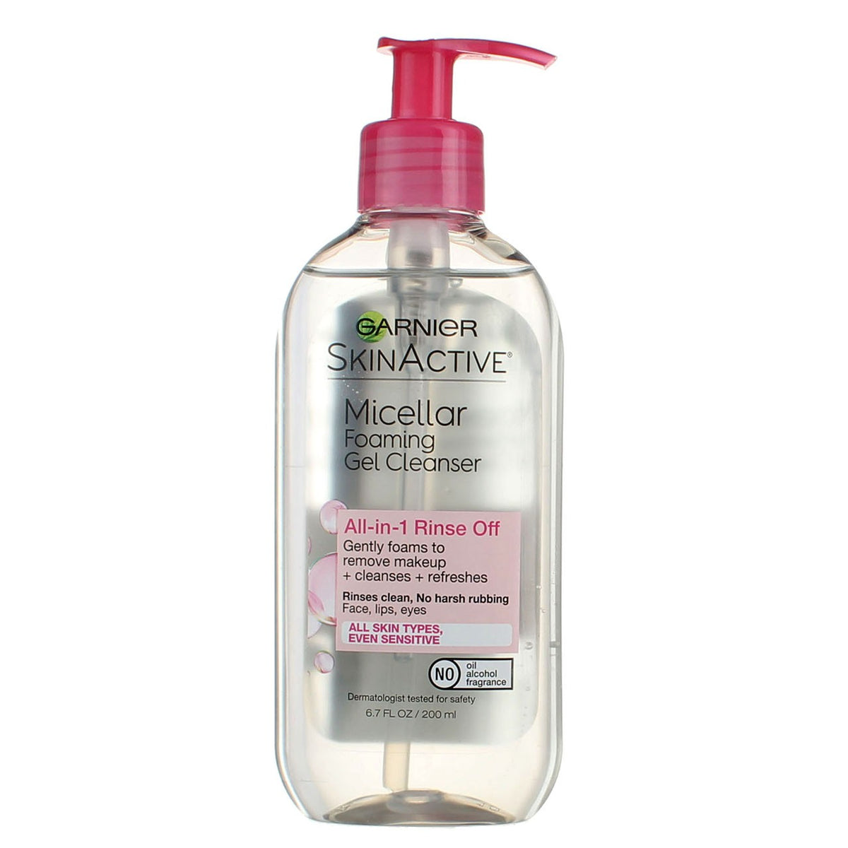 Micellar Foaming Gel Cleanser for Face & Eyes - Gentle, Fragrance-Free, 6.7 fl oz