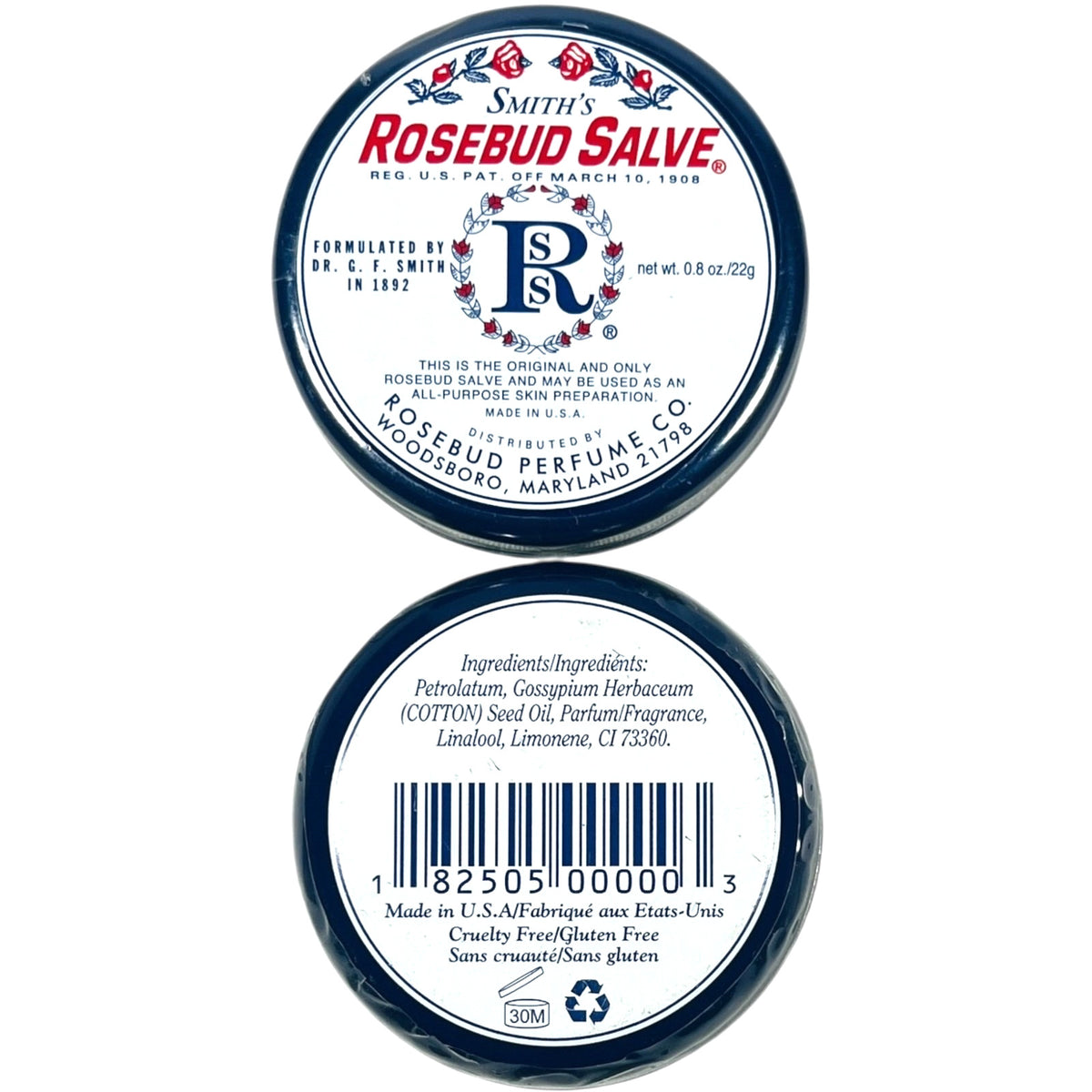 Rosebud Salve Lip Balm Pack - 2 x 0.08 oz Moisturizing Lip Care