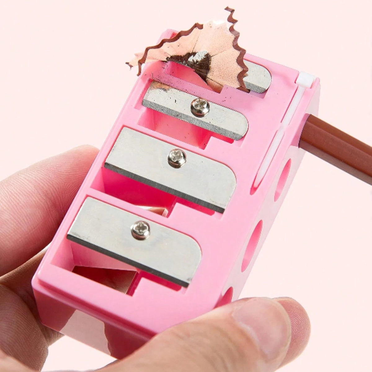 Multi-Size Makeup Pencil Sharpener - Eyeliner & Eyebrow Tool, Stainless Steel, Portable