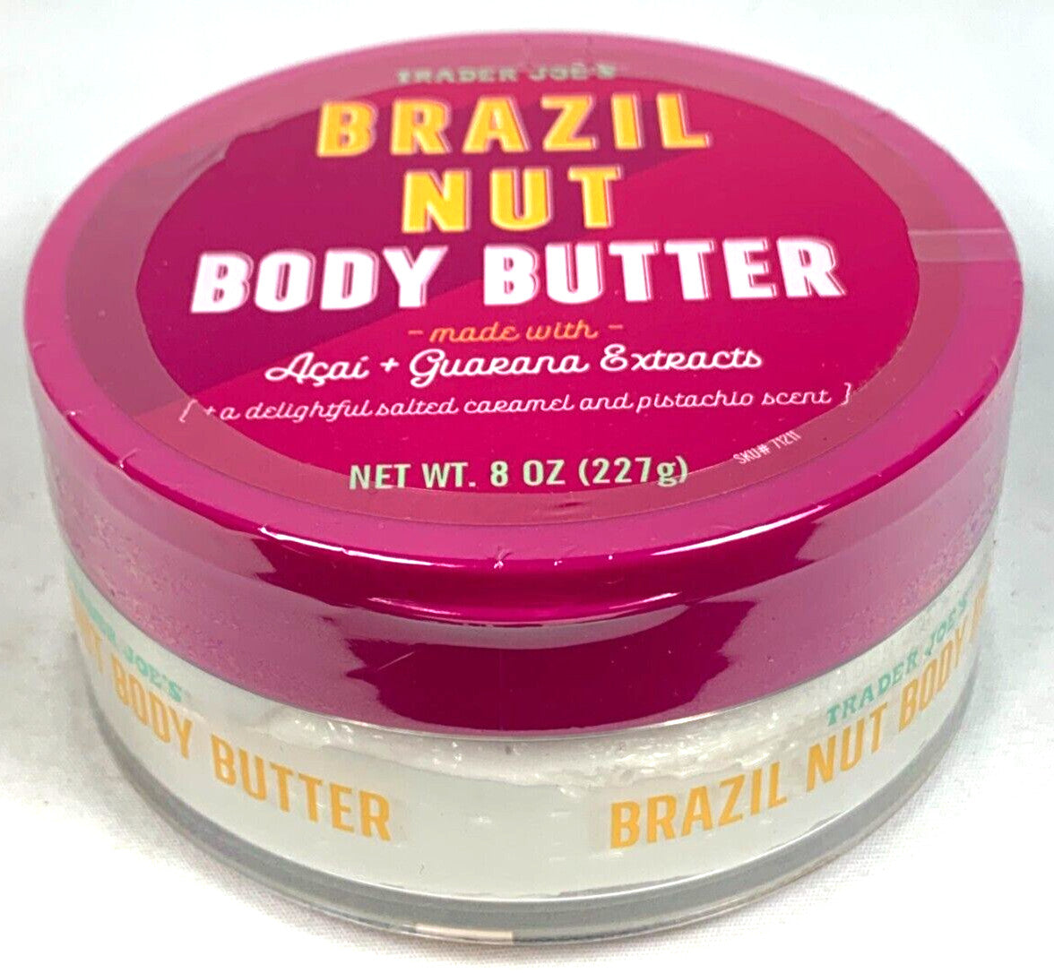 Trader Joe’s Brazil Nut Body Butter 8oz Moisturizing Cream NEW
