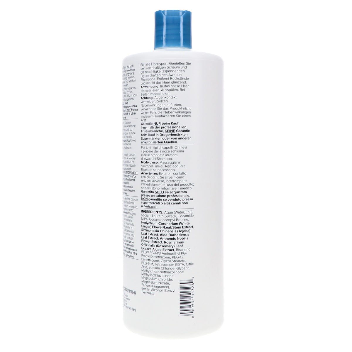 Moisturizing Hair Shampoo 33.8 oz with Awapuhi & Keratin for Damaged Hair