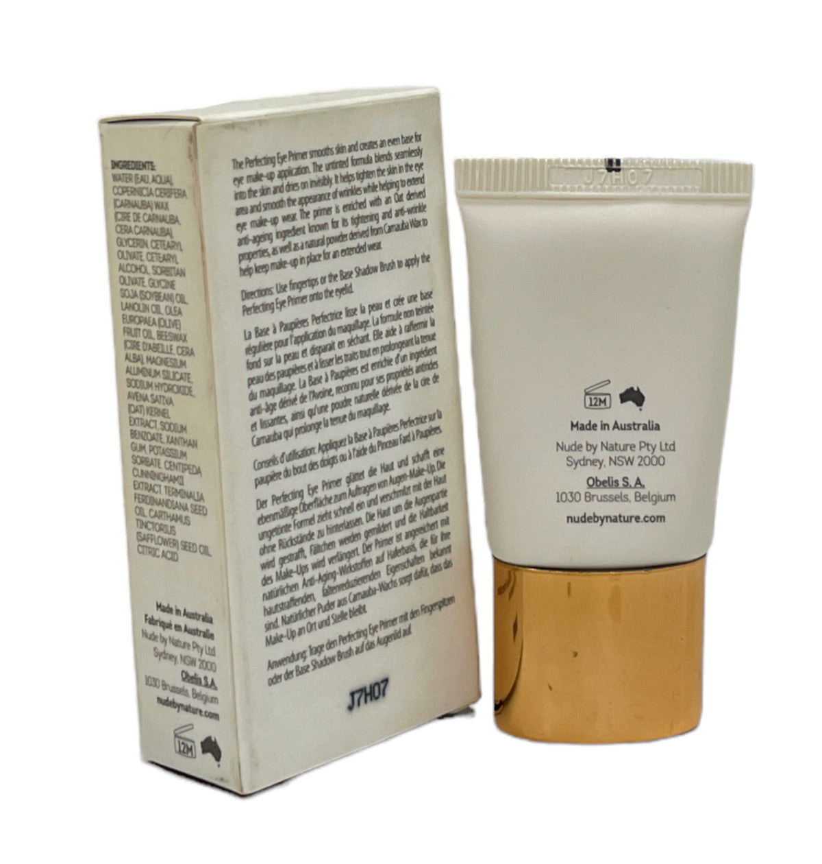 Nude By Nature Perfecting Eye Primer - 10ml, Flawless Eye Makeup Base