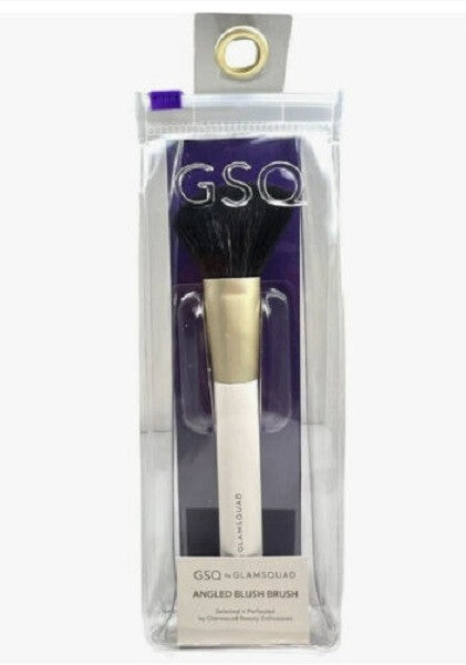 Angled Blush Brush with Synthetic Bristles - Makeup Brush for Powder & Cream Blush