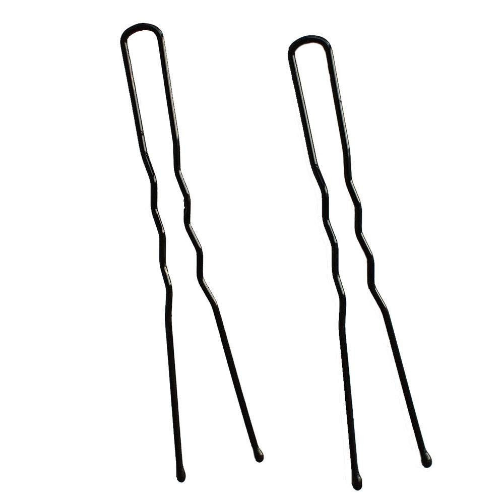 Leline's Black Hair Pins, 50 Pieces U Shaped 1 Count (Pack of 50),
