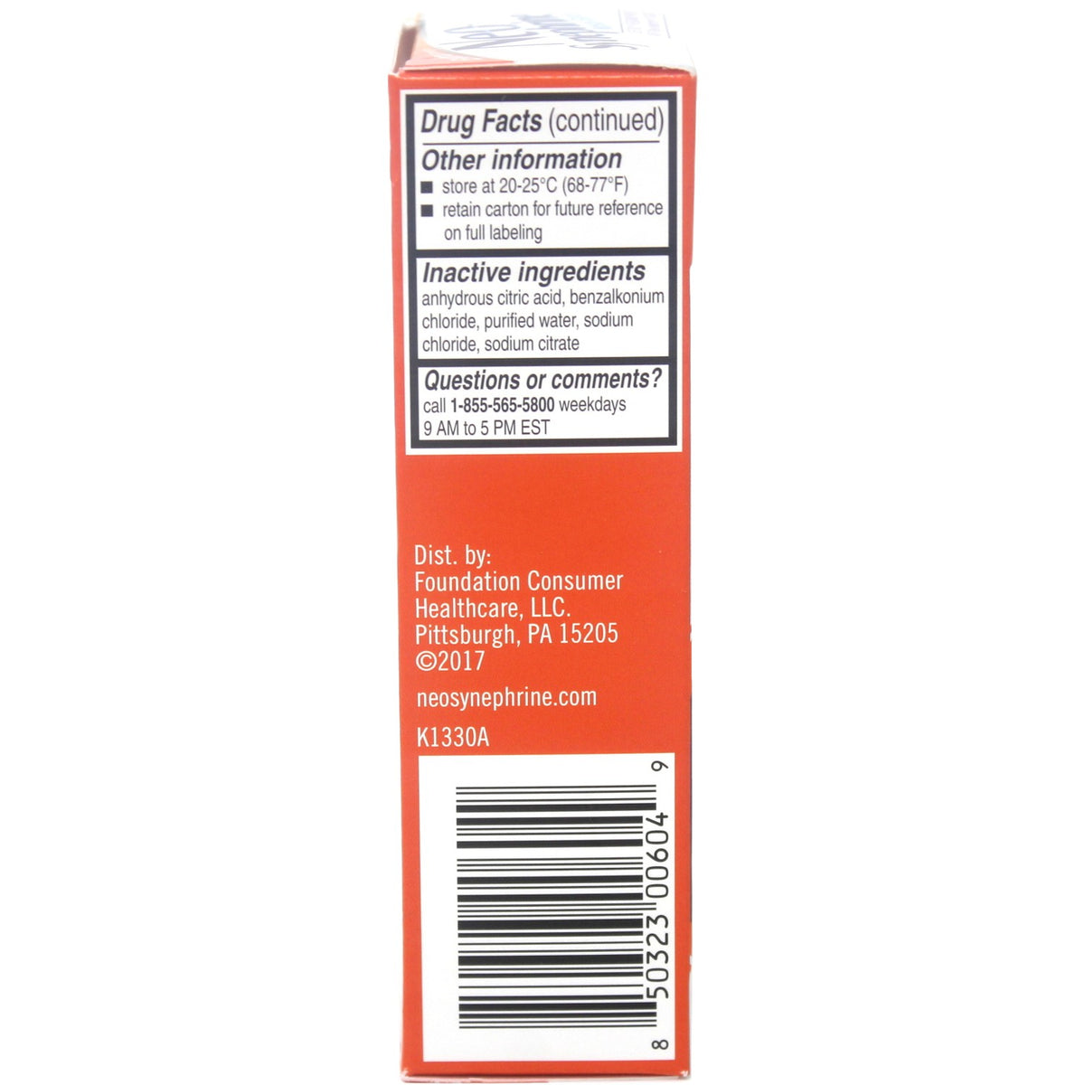 Extra Strength Nasal Spray - Sinus & Cold Relief, 0.50 Ounce