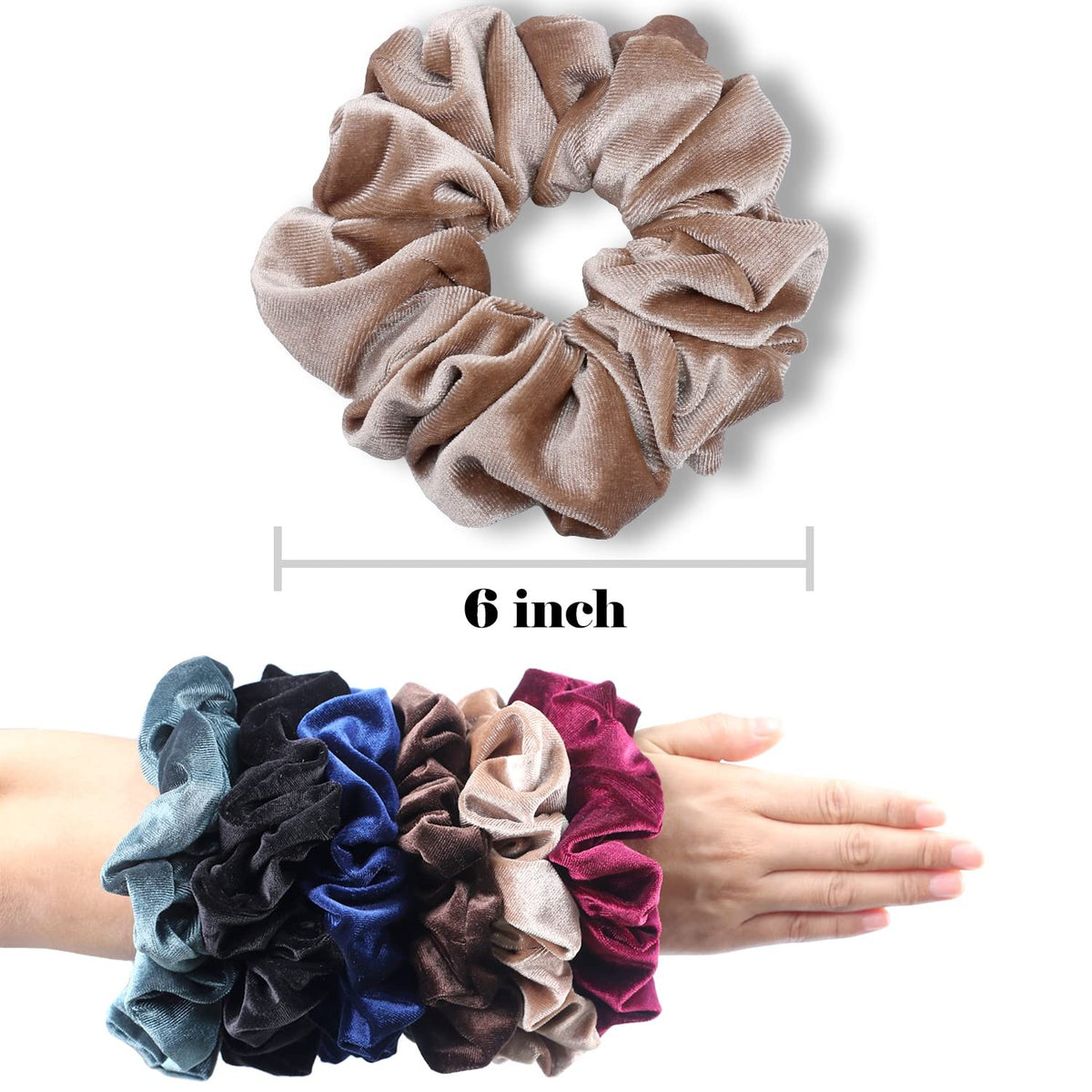IVARYSS Extra Large Scrunchies for Women's 1 Count (Pack of 4),