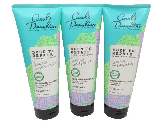 Nourishing Shampoo Set - Carol's Daughter Born to Repair 11 Oz Pack of 3