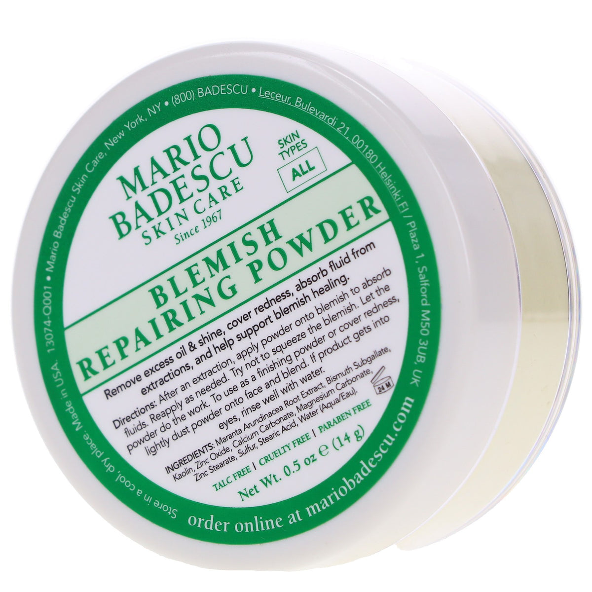 Blemish Repairing Powder 0.5 oz - Clear Skin Acne Treatment (Mario Badescu)