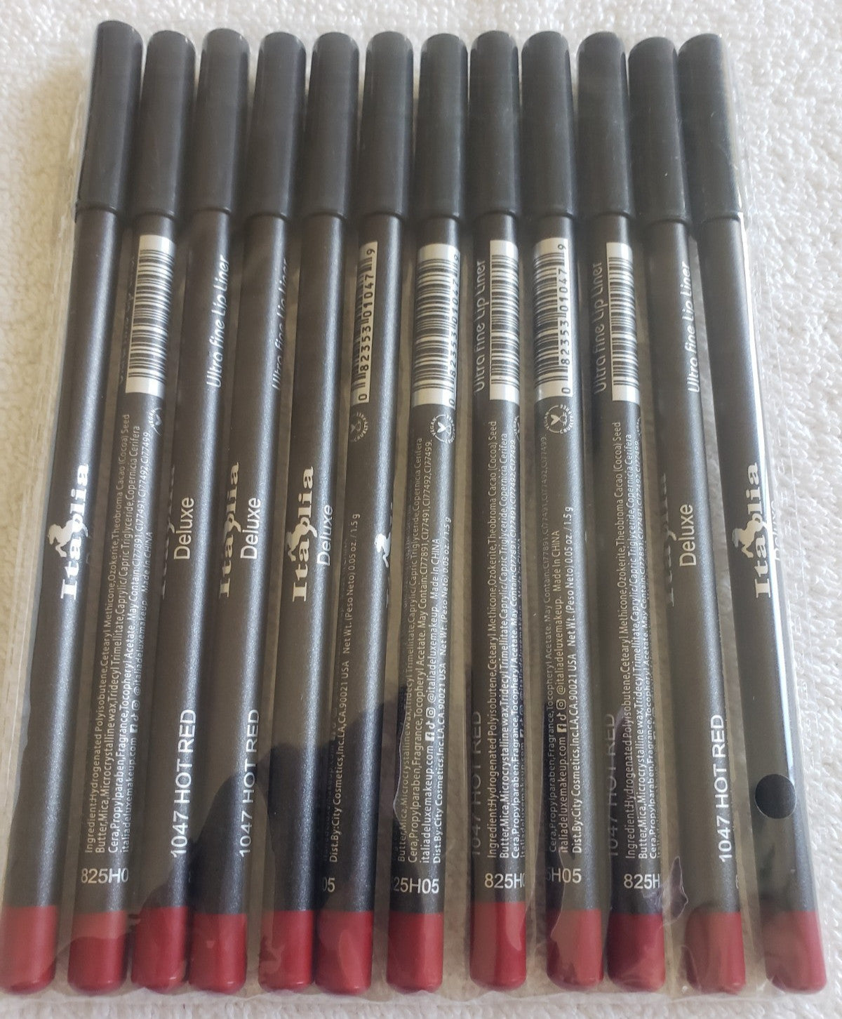 Ultra Fine Lip Liner Pencils - Assorted Colors, Long Lasting, Soft & Smooth