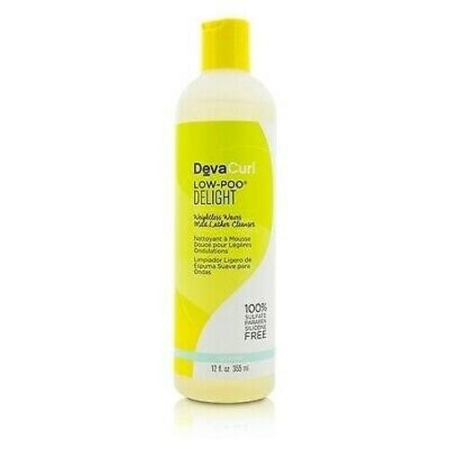 DevaCurl Low-Poo Delight Weightless Waves Mild Cleanser 12oz - Moisturizing, Scalp Stimulating