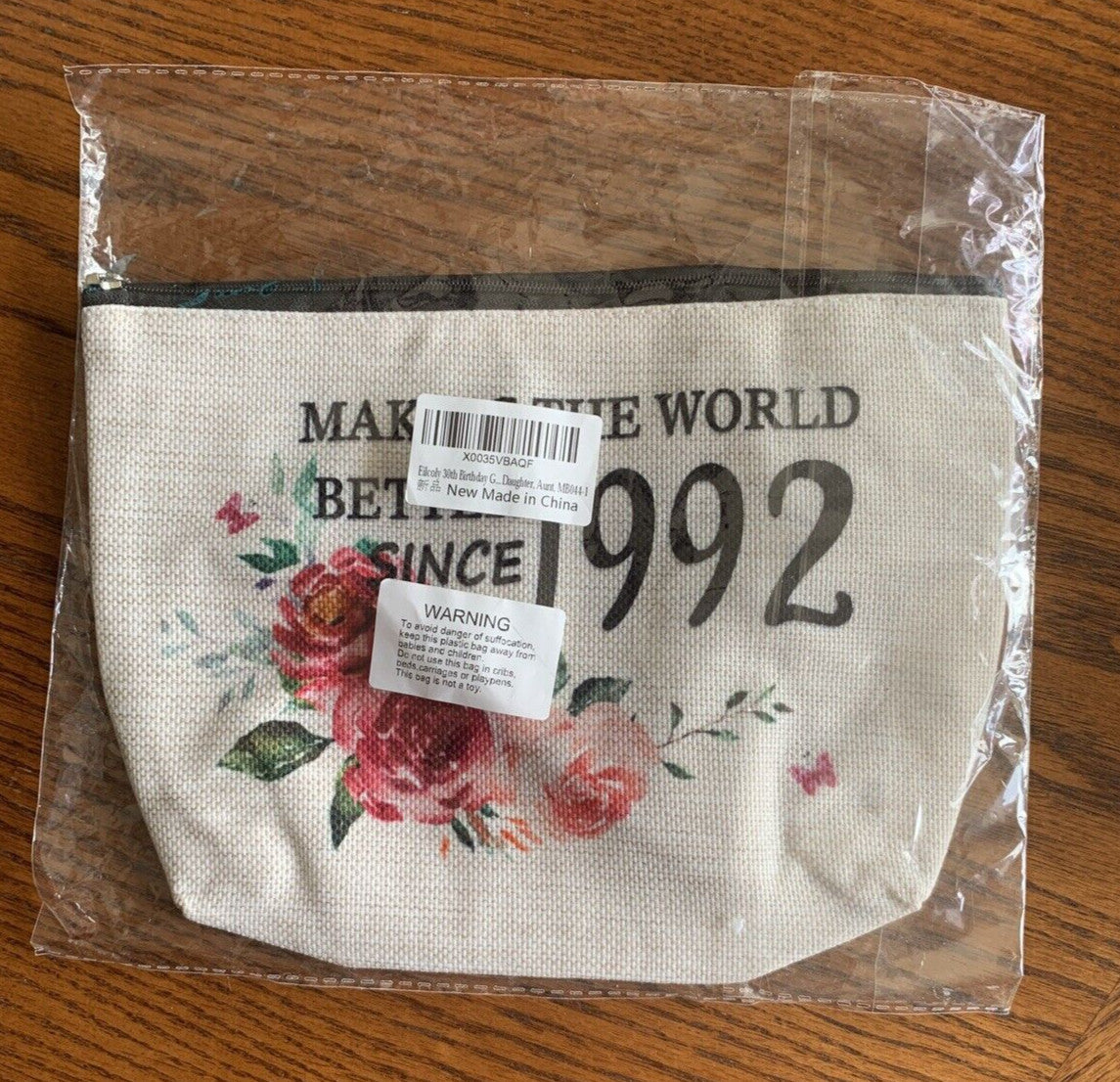 Makeup Bag 10x7 Inches - Unbranded Zippered Case for Cosmetics