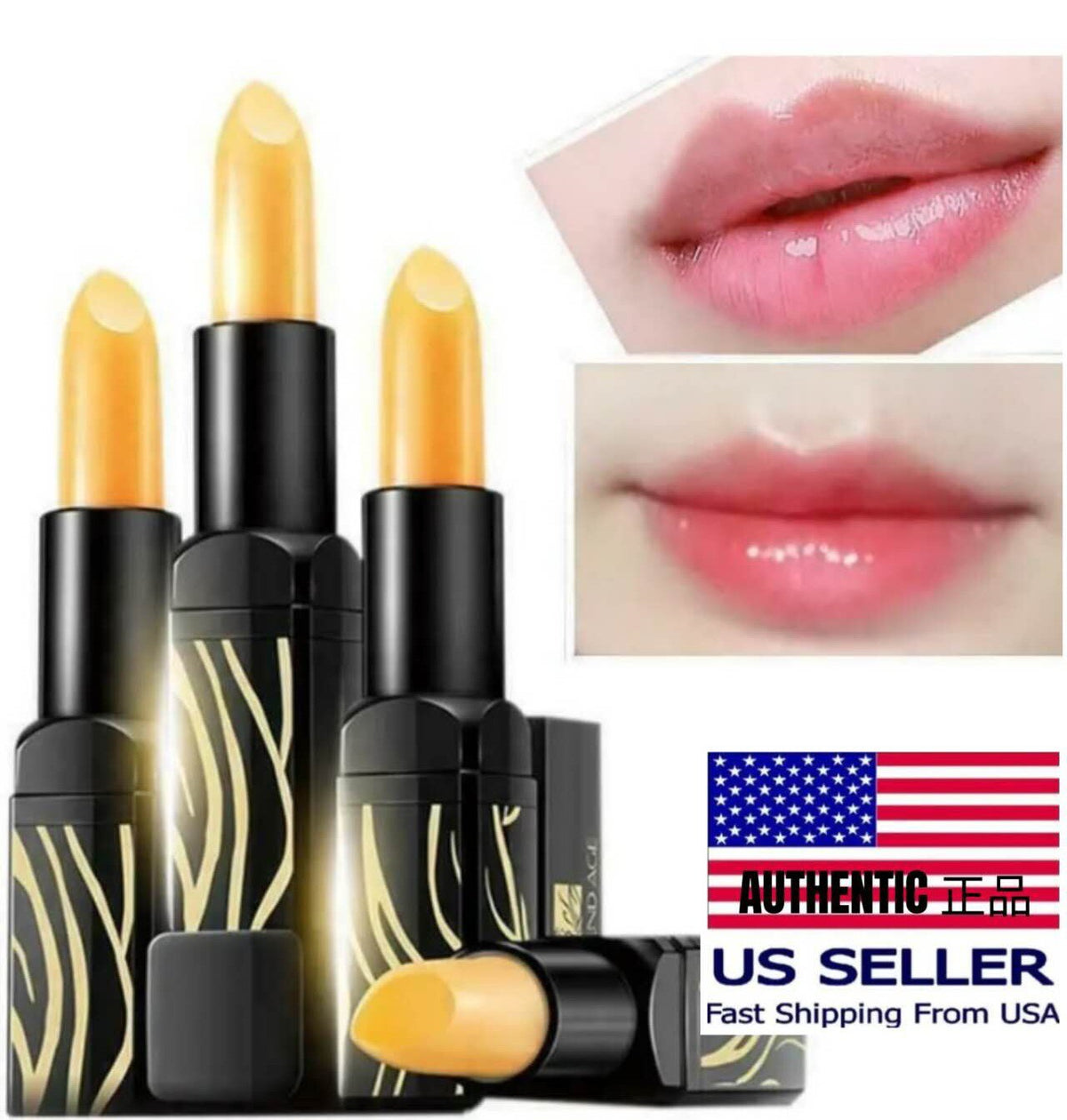 Healthy Cherry Lipstick & Lip Balm 4 Pack - Natural, Long-Lasting, UV Protection