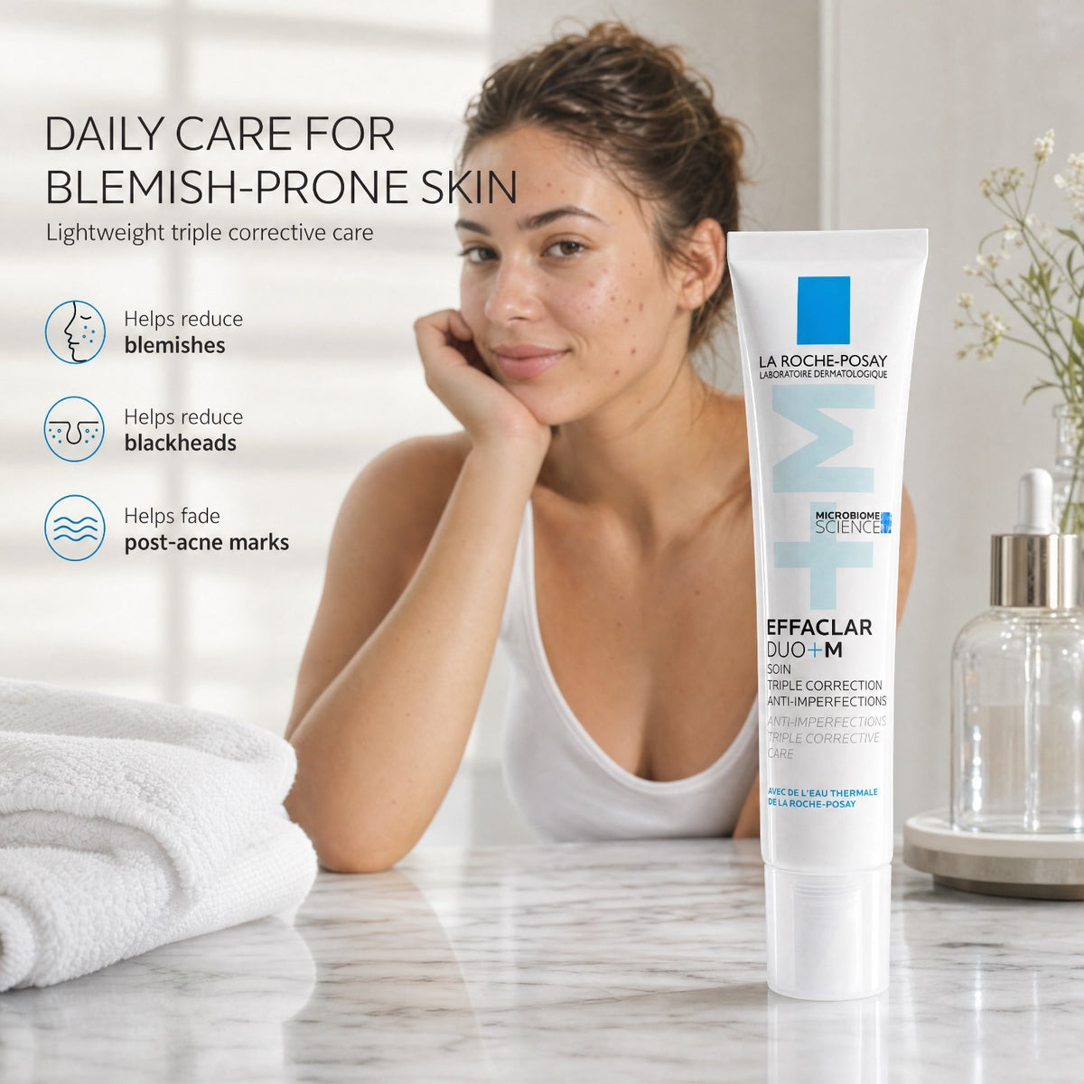 Effaclar Duo Plus M Triple Corrective Acne Treatment 40ml - Oil-Free Gel