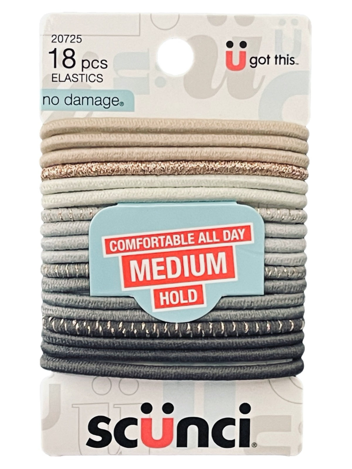 Scunci No damage Medium Hold Hairties 18 pack