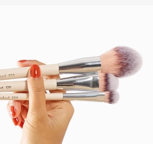 Vegan Makeup Brush Set - 3 Piece Face Collection for Flawless Finish