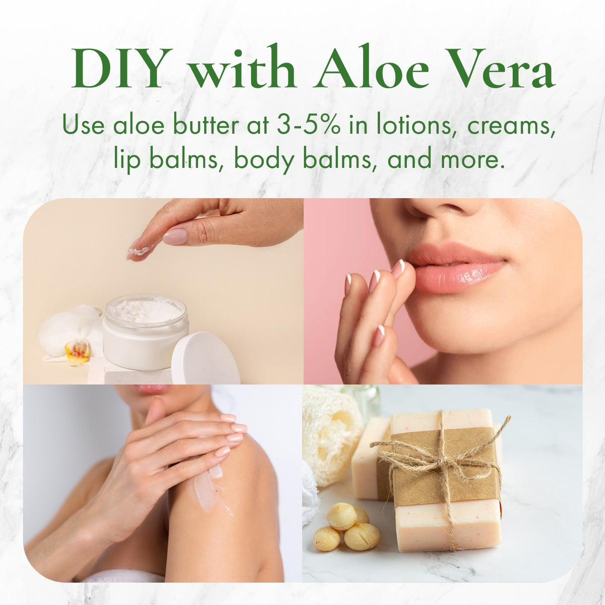 Aloe Vera Butter 8oz Raw Pure Natural
