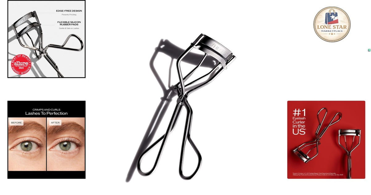 Eyelash Curler with Gentle Silicone Pads - Universal Fit, Edge-Free