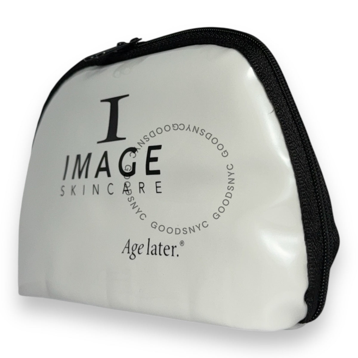 Travel Makeup Bag - White Mesh Cosmetic Organizer for Skincare & Cosmetics 7.5x4.5x1.5 inches