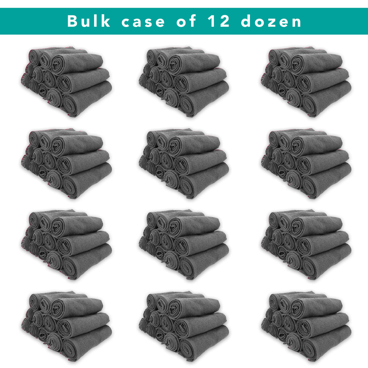 Bleach Safe Salon Towels, 16" x 28", 12 Pack, 100% Cotton