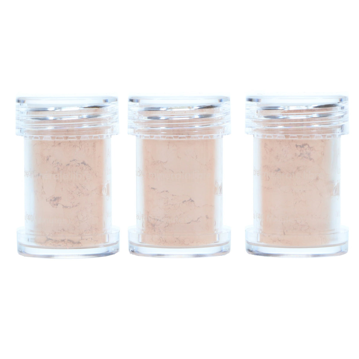 Mineral Foundation Refill Pack for Loose Powder Makeup - Light Beige, 3 Pack