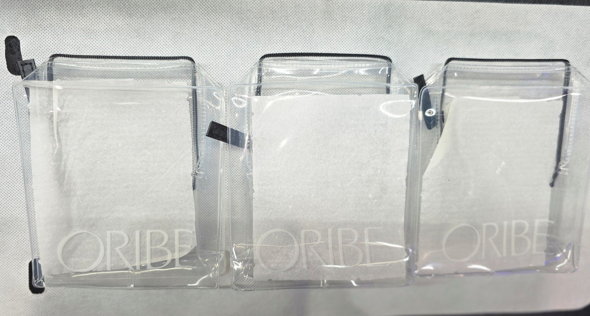 Set of 3 Clear Makeup Bags for Travel and Storage - 5.5x5x2 Inches