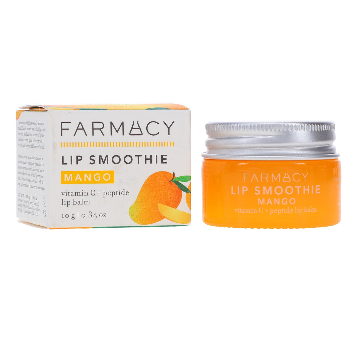 Farmacy Lip Smoothie Mango Vitamin C Peptide Lip Balm 0.34 oz