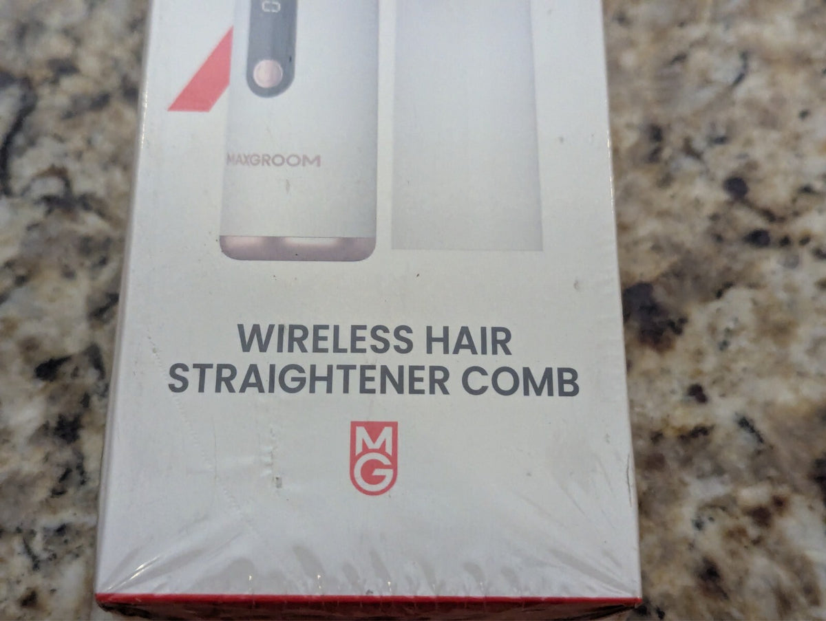 Wireless Hair Straightener Comb Brush - Cordless Rechargeable Travel Styler