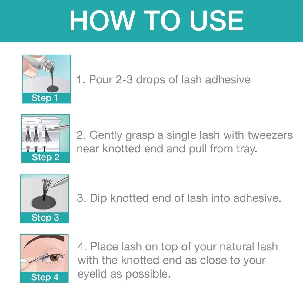 Waterproof Lash Adhesive Duo 7g - Long-Lasting, Easy to Apply, Dark