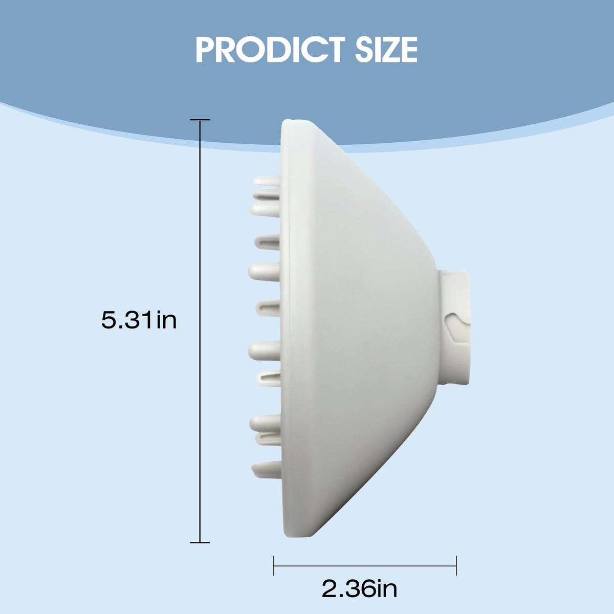 Diffuser Attachment for Shark HD430 Hair Dryer - Extendable Grey, Salon-Quality Styling