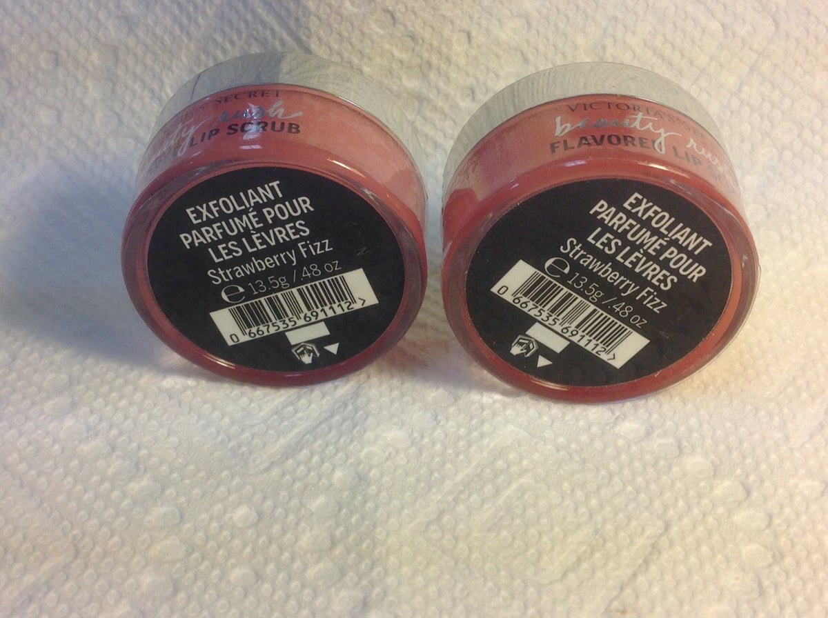 Lip Scrub Set - Flavored Exfoliant for Soft Lips, 2-Pack, Strawberry Fizz 13.5g