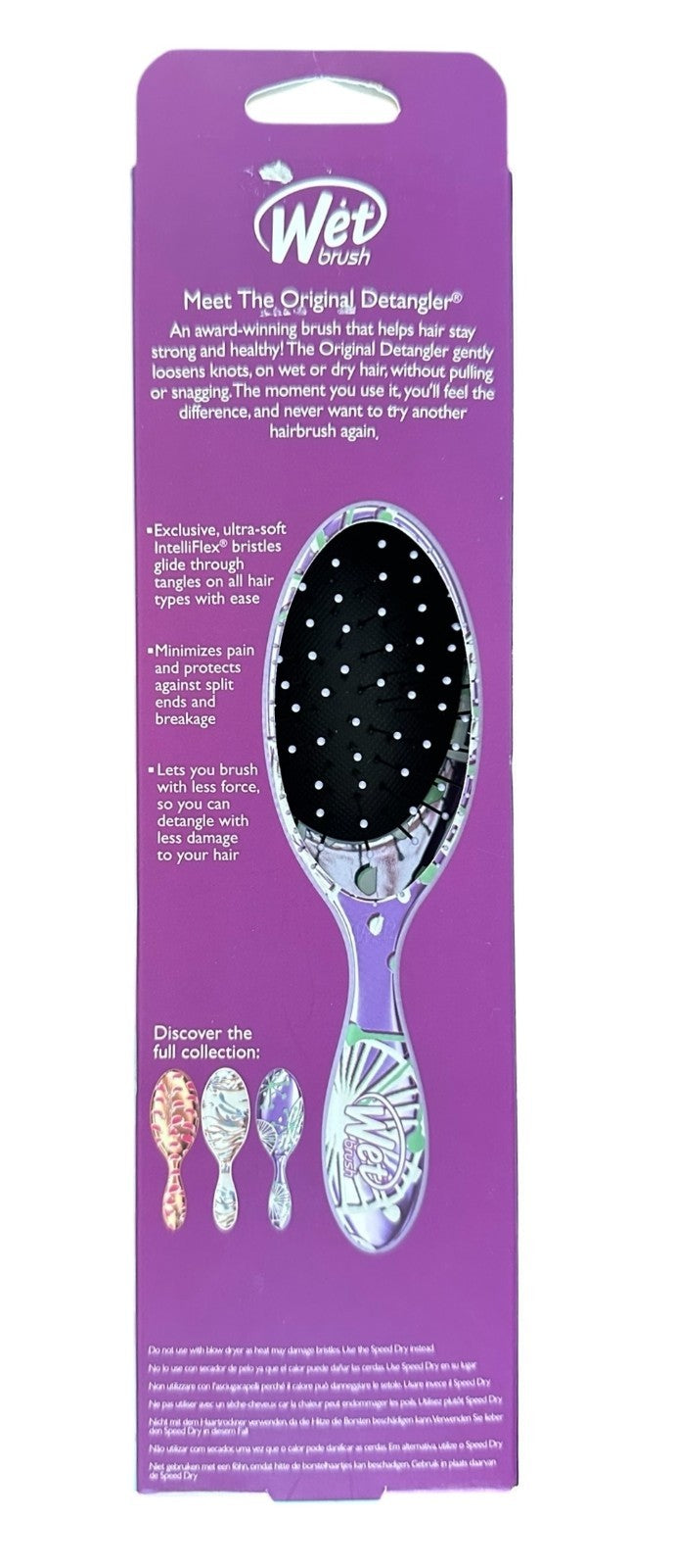 Wet Brush Detangler Hair Brush for All Hair Types - Sea Life Sparkling