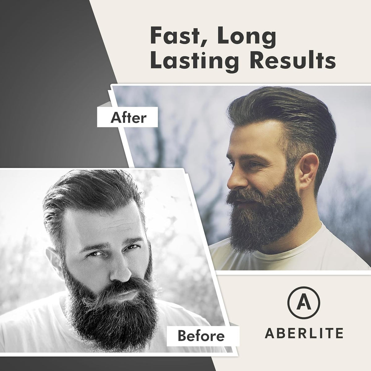Heated Beard Straightening Brush for Men - Portable Ceramic Grooming Tool