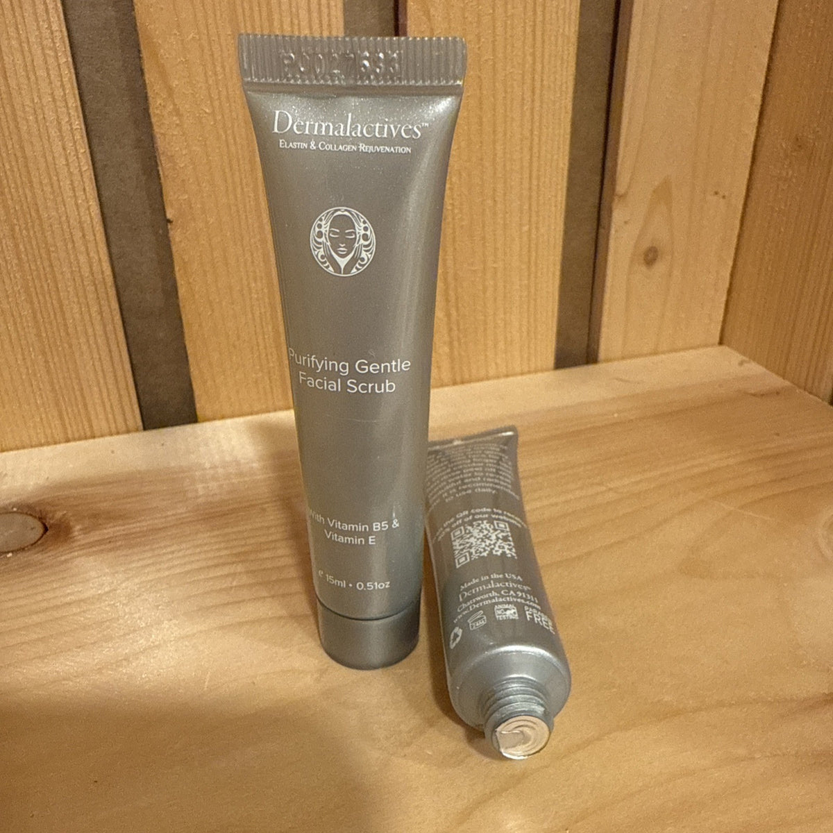 LOT OF 2~DERMALACTIVES Purifying Gentle Facial Scrub Mini