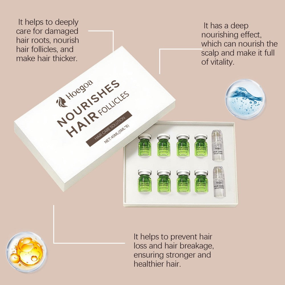 Hair Growth Serum with Microneedle Roller - 8 x 5ml