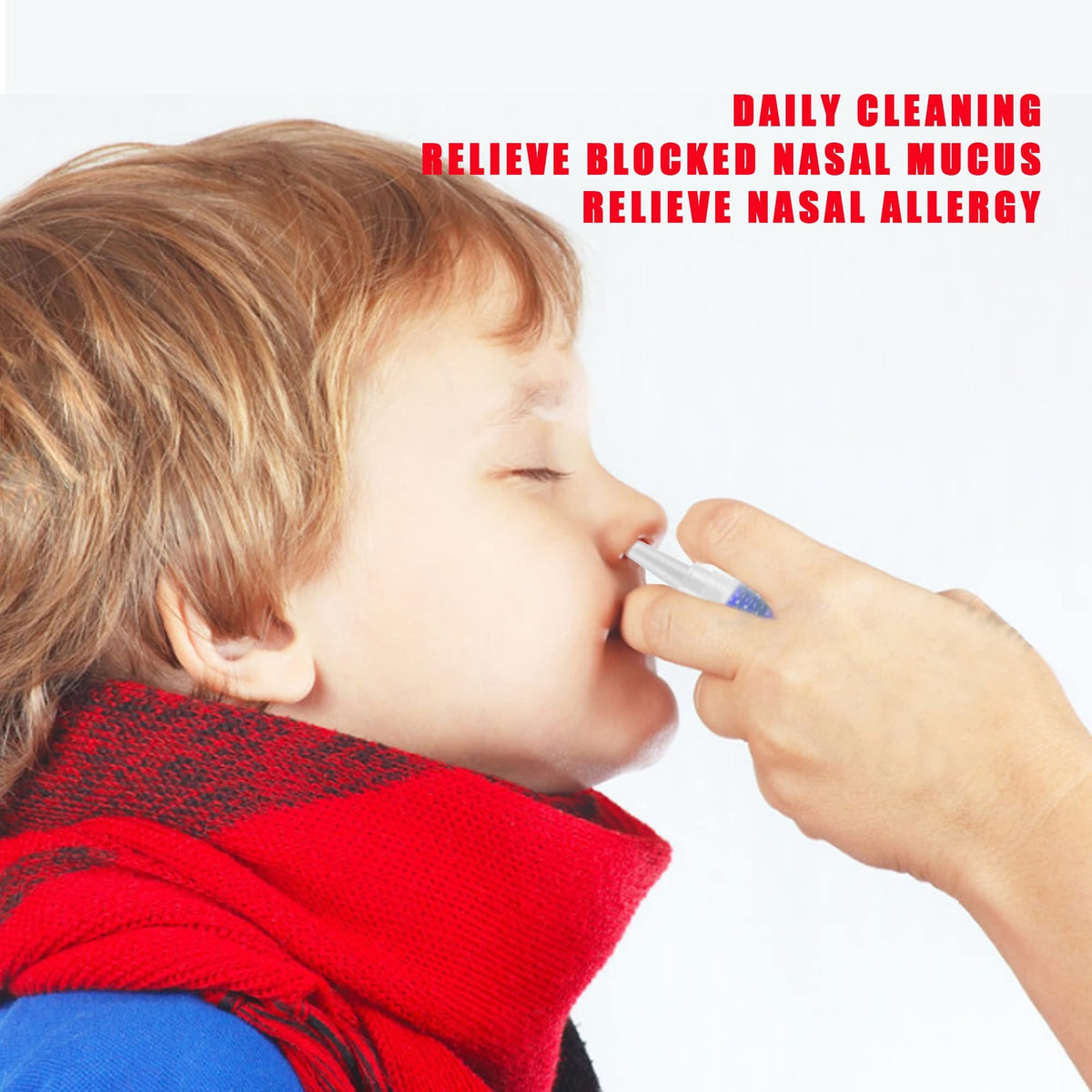 Refillable Glass Nasal Spray Bottles Set - 1oz (30ml) with Pump & Labels