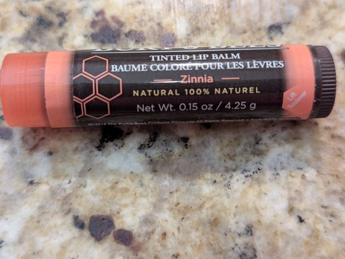 Tinted Lip Balm with Zinnia Color - 0.15 oz Natural Moisturizing Lip Care