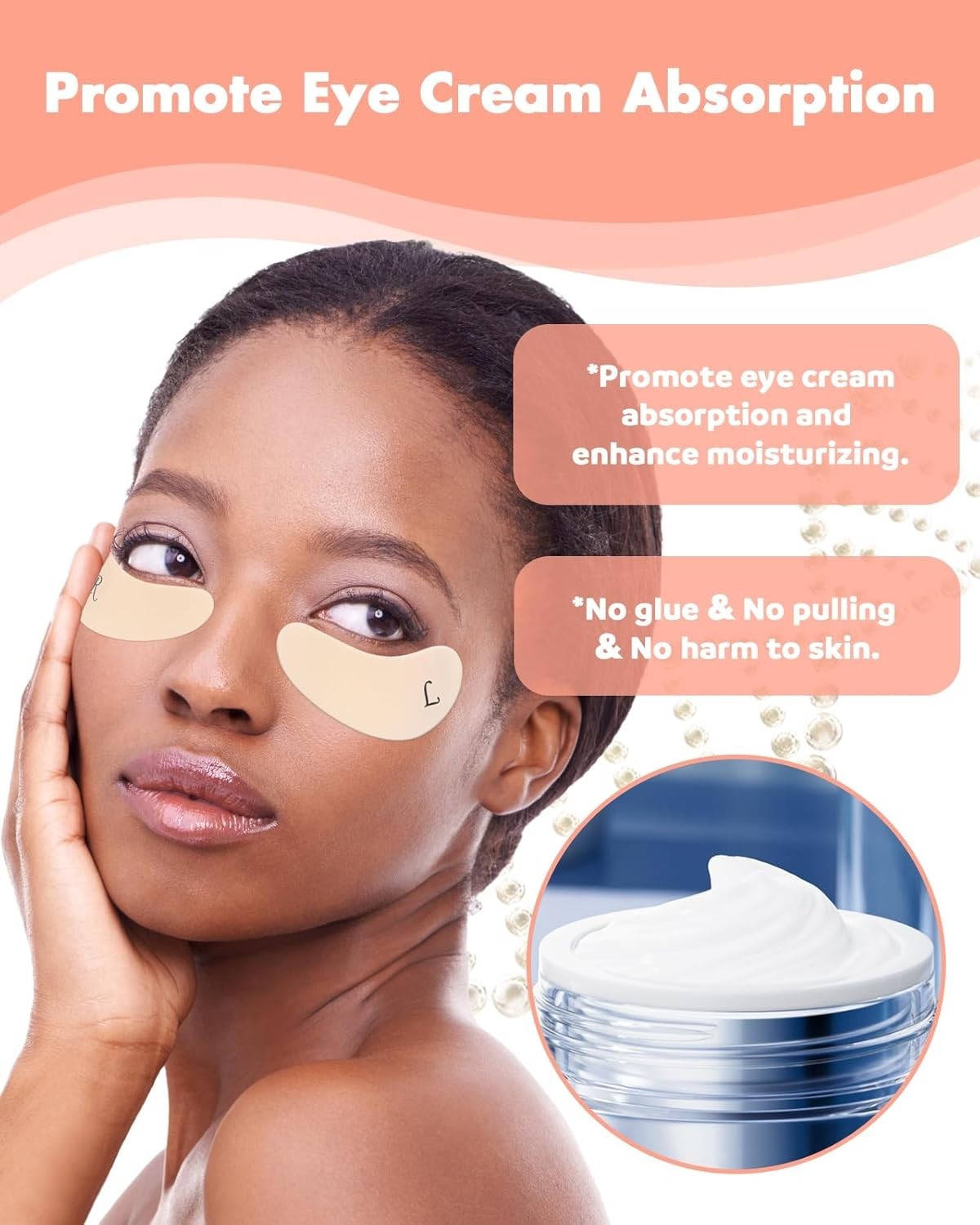 Eco-Friendly Under Eye Wrinkle Patches - 2 Pairs Silicone with Tin Storage Case