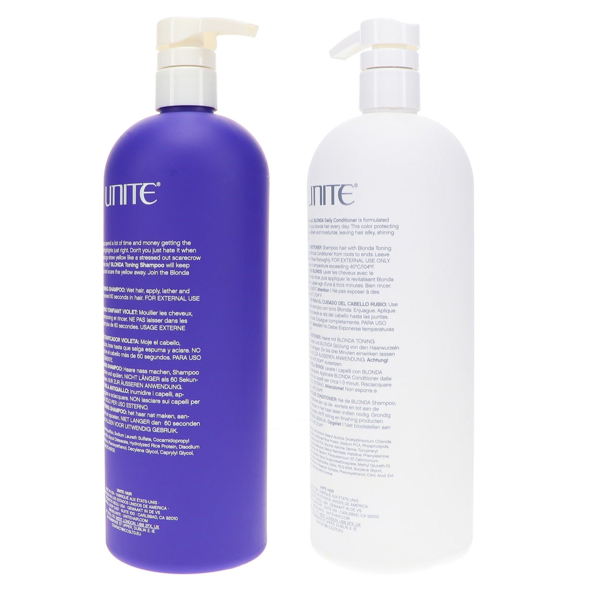 Unite Hair Blonda Shampoo & Conditioner Duo - Color Treated Hair Care