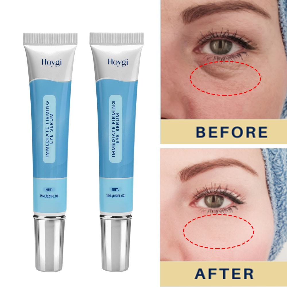 2 Pack Firming Eye Serum for Wrinkles Dark Circles Under-Eye Bags